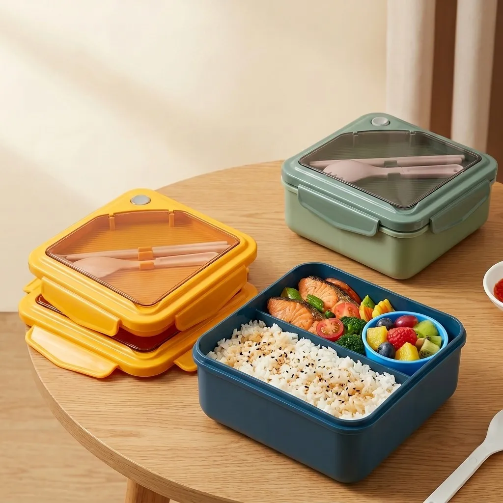 Meal Prep Or Prep Meal - Magnetronbestendige plastic lunchboxset voor volwassenen en