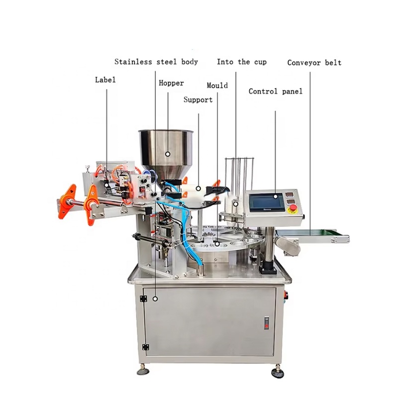 Sauce Dipping Cup - Automatische vul- en verzegelmachine voor yoghurt,