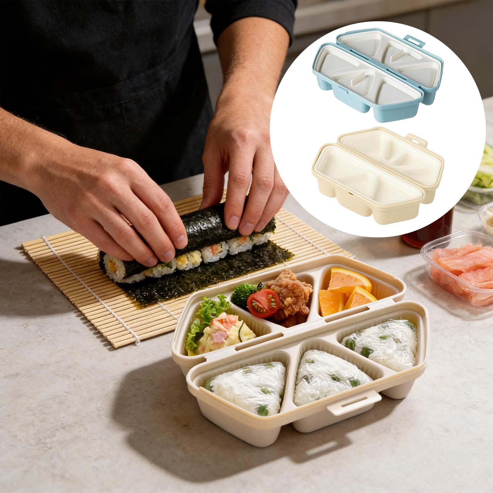 Meal Prep With Rice - Sushi Mold Maker 6-holte Driehoek Rijst