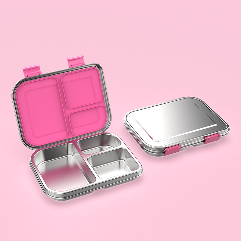 Meal Prep Bowl - Roestvrijstalen lekvrije Bento-lunchbox, sandwichvriendelijk, voedselveilig, compact,