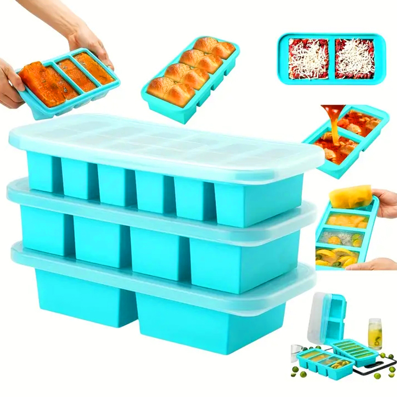 2 of 3-delige siliconen vriesb - Meal Prep Template recensie en prijs
