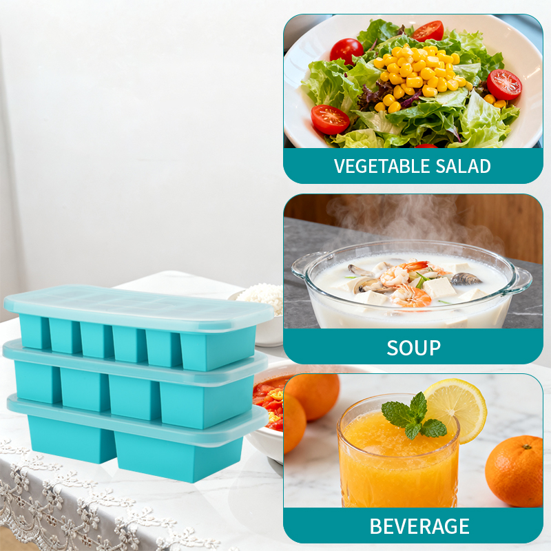 2 of 3-delige siliconen vriesb - Meal Prep Template recensie en prijs