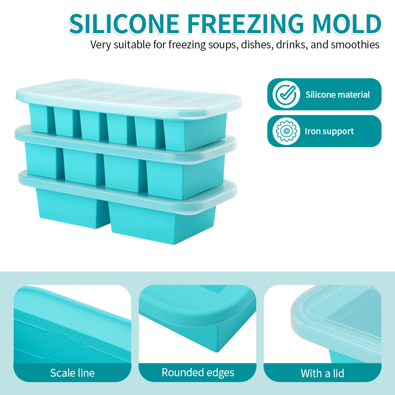 2 of 3-delige siliconen vriesb - Meal Prep Template recensie en prijs