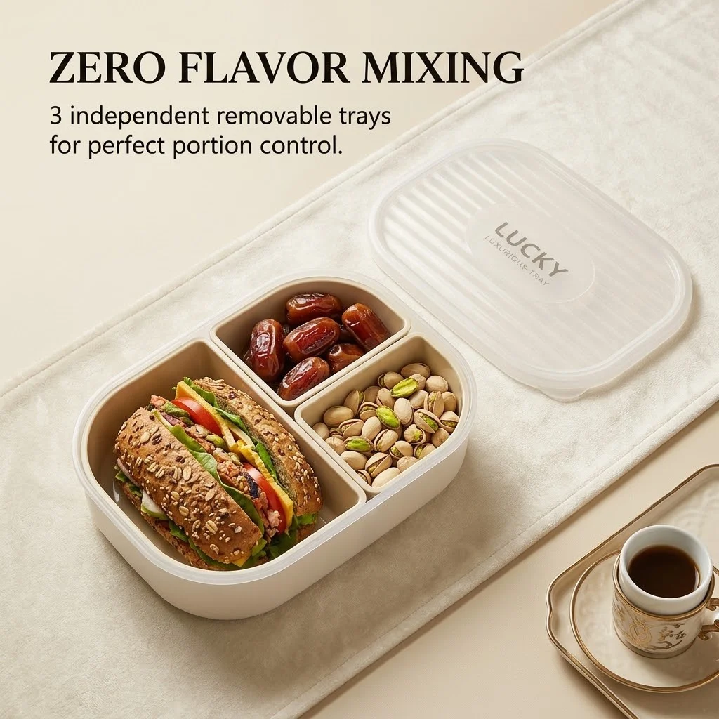 3-delige plastic bentobox, ges - Meal Prep Or Prep Meal recensie en prijs