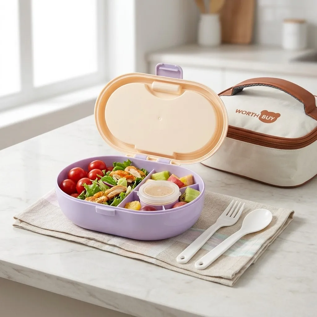 Plastic Bento Box met vakken,  - Meal Prep Or Prep Meal recensie en prijs