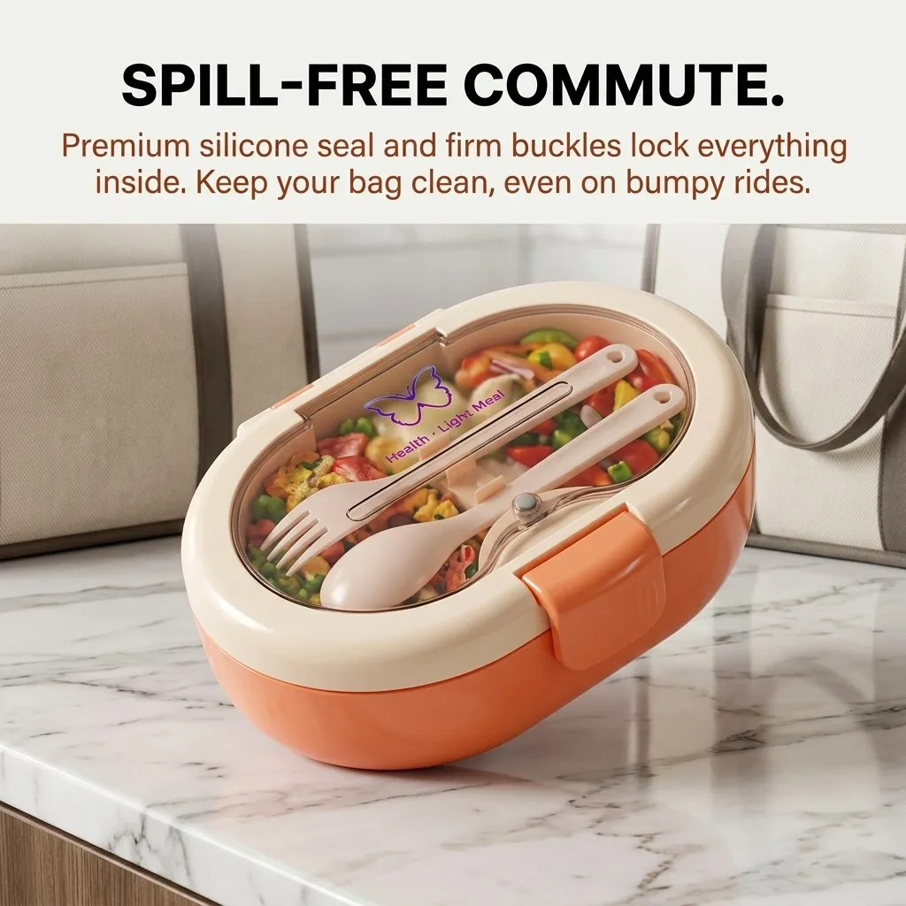 Plastic lunchbox met bestek, l - Meal Prep Or Prep Meal recensie en prijs